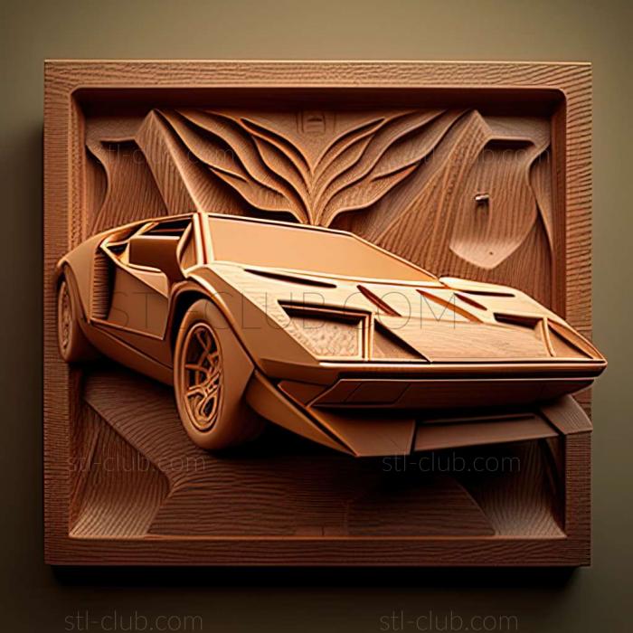 3D model Lamborghini Countach LPI 800 4 (STL)